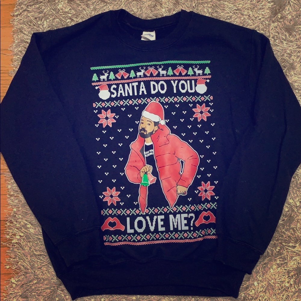 Black “ Santa, do you love me” sweatshirt
